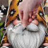 1000 Pieces Jigsaw Puzzle Gnome with Daisy Flowers Plaid Challenging Puzzle Game Funny Puzzle for Adults Kids view 4