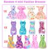BJDBUS 50 Pcs Doll Clothes and Accessories, 2 Wedding Gowns 4 Fashion Dresses 2 Tops 2 Pants Outfits 2 Swimsuits Bikini 10 Shoes 10 Hangers 17 Accessories Stuffers for 11.5 inch Girl Doll view 4