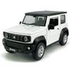 1:24 Scale 2021 Jimny SUV Model Toy Car Metal Diecast Toy Vehicle, Doors Open, Light Sound, Pull Back, Toys for Boys Kids Gifts, Men Collection, Home Office Dcor, White view 1