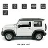 1:24 Scale 2021 Jimny SUV Model Toy Car Metal Diecast Toy Vehicle, Doors Open, Light Sound, Pull Back, Toys for Boys Kids Gifts, Men Collection, Home Office Dcor, White view 2