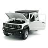 1:24 Scale 2021 Jimny SUV Model Toy Car Metal Diecast Toy Vehicle, Doors Open, Light Sound, Pull Back, Toys for Boys Kids Gifts, Men Collection, Home Office Dcor, White view 3