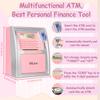 2025 Upgraded ATM Piggy Bank for Real Money, Talking ATM Bank for Kids, Money Bank with Card, Password, Coin Recognition, Bill Feeder, Balance Calculator, Gift for Teen Boys Girls view 2