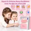 2025 Upgraded ATM Piggy Bank for Real Money, Talking ATM Bank for Kids, Money Bank with Card, Password, Coin Recognition, Bill Feeder, Balance Calculator, Gift for Teen Boys Girls view 4