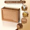 10000 Savings Challenge Box, Cash Vault Wooden Savings Box 10000, Kakeibo Money Saving Box 10000 with Numbers, Caja De Ahorros 10000 Savings Box with Erasable Pen view 3