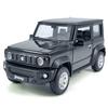 1:24 Scale 2021 Jimny SUV Model Toy Car Metal Diecast Toy Vehicle, Doors Open, Light Sound, Pull Back, Toys for Boys Kids Gifts, Men Collection, Home Office Dcor, Black view 1