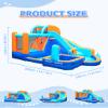 AirMyFun Inflatable Bounce House Water Slide with Curved Slide & Ball Pit Splash Pool - Kids Outdoor/Indoor Water Play Center for Backyard, Birthday Parties - Includes Basketball Hoop & Blower view 2