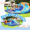 AirMyFun Inflatable Bounce House Water Slide with Curved Slide & Ball Pit Splash Pool - Kids Outdoor/Indoor Water Play Center for Backyard, Birthday Parties - Includes Basketball Hoop & Blower view 4