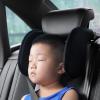 Car Headrest Pillow U Shaped Adjustable Reduce Fatigue Comfortable Support Soft PU Leather Car Neck Head Pillow Portable for Children Kids Adults Travel Sleeping (Black) view 3