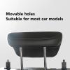 Car Headrest Pillow U Shaped Adjustable Reduce Fatigue Comfortable Support Soft PU Leather Car Neck Head Pillow Portable for Children Kids Adults Travel Sleeping (Black) view 4