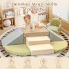 6-Piece Toddler Climbing Toys Indoor, Foam Climbing Toys for Toddlers, Soft Play Baby Climbing Blocks for Crawling and Sliding, Safe Climbing Play Set Indoor Gym Equipment for Toddler1-3, Infant, Baby view 2
