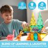 SYNCFUN Magnetic Building Tiles Dinosaur Set for Kids, 50PCS Including 5 Cute Dinosaurs, Educational STEM Toy for Boys & Girls Ages 3-5 4-8, Christmas Birthday Party Gift for Toddlers view 2