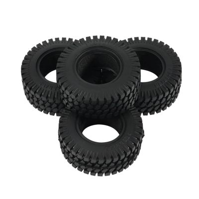 cvking RC Tires Compatible with Axial for Yeti Jr 90069 D90 TF2 for Tamiya CC01 CC02 LC70 for MST RC Crawler Car 4Pcs 75MM 1.55Inch Rubber Wheel Tire Tyre