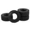 cvking RC Tires Compatible with Axial for Yeti Jr 90069 D90 TF2 for Tamiya CC01 CC02 LC70 for MST RC Crawler Car 4Pcs 75MM 1.55Inch Rubber Wheel Tire Tyre view 2