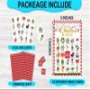 Zcsni Christmas Bingo Game Cards, Christmas Snowman Bingo Decor, Winter Party Activities, Large Group Christmas Party for Adults Friends Family, Holiday Gathering Bingo Cards-17 view 2