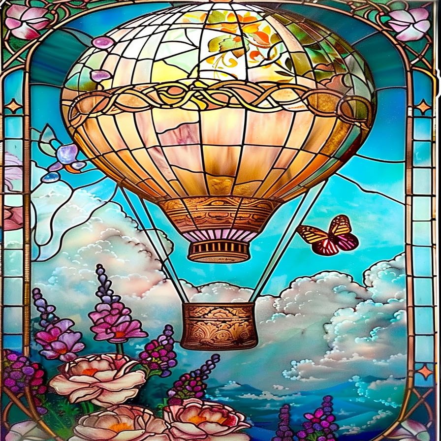 1000 Piece Puzzles Whimsical Hot Air Balloons Home Decor Valentines Day Decorations - More Difficult Challenge Puzzles (Wooden Puzzles Includes Beautiful Gift Box) for All Adult Beginners
