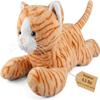 25" & 4.5 lbs Cat Weighted Stuffed Animals for Comfort, Cuddly & Soft Kids' Plush Toy Pillows for Companion, Large Plushies with Removable Ceramsite Bag, Gifts for Adults, Kids, Boys and Girls view 1