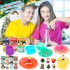 8 Pack Slime Kit,Funny Jelly Cube Crunchy Slime,Soft & Stretchy,Birthday Gifts for Kids,Christmas Stocking Stuffers,Christmas Party Favors for Girls and Boys view 4