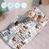 Dyoart, Personalized Toddler Nap Mat with Pillow and Blanket - Roll Up Nap Mat for Preschool, Daycare - Custom Names Soft Kids Sleeping Bags - Lightweight Sleeping Bag Horse Pattern view 2
