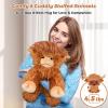 22" & 4.5 lbs Highland Cow Weighted Stuffed Animal, Cuddly & Soft Kids' Plush Toy Pillows for Companion, Large Plushies with Removable Ceramsite Bag, Gifts for Adults, Kids, Boys and Girl view 3