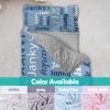 Dyoart, Personalized Toddler Nap Mat with Pillow and Blanket - Roll Up Nap Mat for Preschool, Daycare - Custom Names Soft Kids Sleeping Bags - Lightweight Sleeping Bag Light Blue view 3
