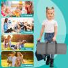 Dyoart, Personalized Toddler Nap Mat with Pillow and Blanket - Roll Up Nap Mat for Preschool, Daycare - Custom Names Soft Kids Sleeping Bags - Lightweight Sleeping Bag Light Blue view 4