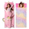 Princess Dreams Bundle: Unicorn & Rainbow Glow Sleeping Bags  Ultimate Comfort for Magical Sleepovers! view 1