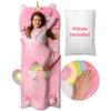 Princess Dreams Bundle: Unicorn & Rainbow Glow Sleeping Bags  Ultimate Comfort for Magical Sleepovers! view 2