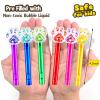 24PCS Glitter Paw Print Bubble Wands for Kids Paw Blue Puppy Dog Party Favors Supplies Decorations Pinata Filler Goodie Bags Suffer Classroom Prizes Birthday Gifts view 4