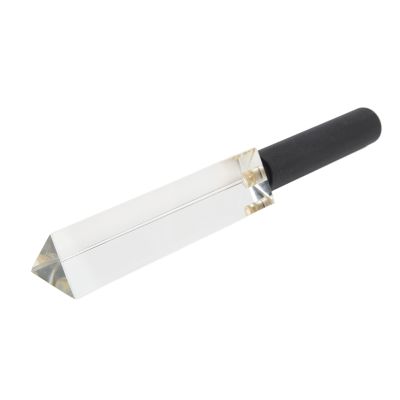 1/4 Inch Optical Glass Triangular Prism with Mini Grip for Photography, Teaching, and Artistic Photo Effects