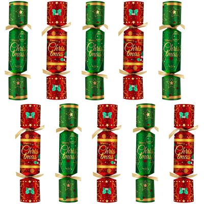 10 Pack Christmas Party Favors No-Snap with Prizes Party Hats Joke Little Gifts for Adults Kids British Xmas Holiday Dinner Traditions English Party Supplies Table Games