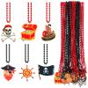 Otuuz 36 Pcs Beads Necklace Jewelry Accessories Day Necklaces Chains Party Decorations Gift for Costume Cosplay Party Favor(Pirate) view 1
