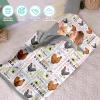 Dyoart, Personalized Toddler Nap Mat with Pillow and Blanket - Roll Up Nap Mat for Preschool, Daycare - Custom Names Soft Kids Sleeping Bags - Lightweight Sleeping Bags Hen Design view 2