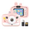 Andoer Kids Photo Camera with 32GB Card, 1080P HD Selfie Video Photo Camera for Kids, 2.0" Digital Camera for Kids with 8X Zoom, Boys and Girls Years Old Birthday Gifts (Pink) view 1