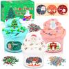 3 Pack Christmas Butter Slime Kit for Kids, Scented Slime with Santa Claus, Snowman, Christmas Tree Charm, Soft, Non-Sticky, Goodies Bag Toy for Party Favors, Birthday Gifts for Girl Boy view 1