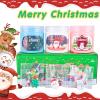 3 Pack Christmas Butter Slime Kit for Kids, Scented Slime with Santa Claus, Snowman, Christmas Tree Charm, Soft, Non-Sticky, Goodies Bag Toy for Party Favors, Birthday Gifts for Girl Boy view 3