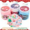 3 Pack Christmas Butter Slime Kit for Kids, Scented Slime with Santa Claus, Snowman, Christmas Tree Charm, Soft, Non-Sticky, Goodies Bag Toy for Party Favors, Birthday Gifts for Girl Boy view 4