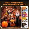 Hollowfly 15 Sets Halloween Mini Stuffed Animals Bulk with Cards Soft Plush Toy with Witch Hat Stuffed Mini Halloween Plush Doll for Party Favors Goodie Bag Filler view 3