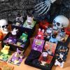Hollowfly 15 Sets Halloween Mini Stuffed Animals Bulk with Cards Soft Plush Toy with Witch Hat Stuffed Mini Halloween Plush Doll for Party Favors Goodie Bag Filler view 4