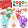 Christmas 5 Pack Butter Slime Kit for Girls, Birthday Gifts for Kids, Party Favor for Girls & Boys, Super Soft, Non Stickys, Xmas Gifts for Classroom Rewards, Christmas Stocking Stuffers for Kids view 1