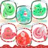 6 Pack Christmas Slime Kit, with 2 Butter Slime and 2 Cloud Slime and 2 Jelly Cube Crunchy Slime, Soft & Stretchy, Birthday Gifts for Kids, Christmas Party Favors for Girls and Boys view 2