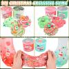 6 Pack Christmas Slime Kit, with 2 Butter Slime and 2 Cloud Slime and 2 Jelly Cube Crunchy Slime, Soft & Stretchy, Birthday Gifts for Kids, Christmas Party Favors for Girls and Boys view 4
