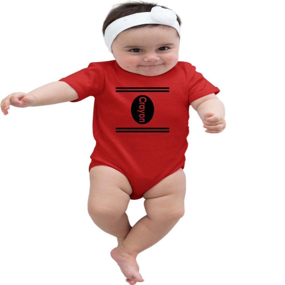 18M Red Infant Crayon Costume with Many Color Choices Creeper