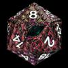 CSITORWWE Dragon Eye Scale Metal Dice,33mm 20 Sided Giant D20, Large Polyhedral Dice, Metal Dice Set for TTRPG Tabletop Gaming,Dungeon Masters,RPG Adventures(Glitter Purple with Green Eye) view 1