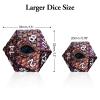 CSITORWWE Dragon Eye Scale Metal Dice,33mm 20 Sided Giant D20, Large Polyhedral Dice, Metal Dice Set for TTRPG Tabletop Gaming,Dungeon Masters,RPG Adventures(Glitter Purple with Green Eye) view 2
