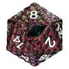 CSITORWWE Dragon Eye Scale Metal Dice,33mm 20 Sided Giant D20, Large Polyhedral Dice, Metal Dice Set for TTRPG Tabletop Gaming,Dungeon Masters,RPG Adventures(Glitter Purple with Green Eye) view 3