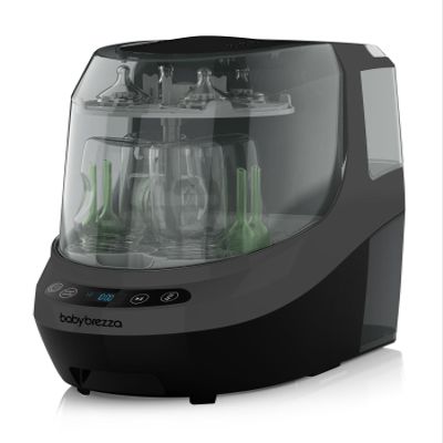 Baby Brezza Bottle Washer Pro - Baby Bottle Washer, Sterilizer + Dryer - All in One Machine Cleans Baby Essentials, Bottles + Pump Parts Appliance Replaces Bottle Brushes & Drying Racks, Charcoal