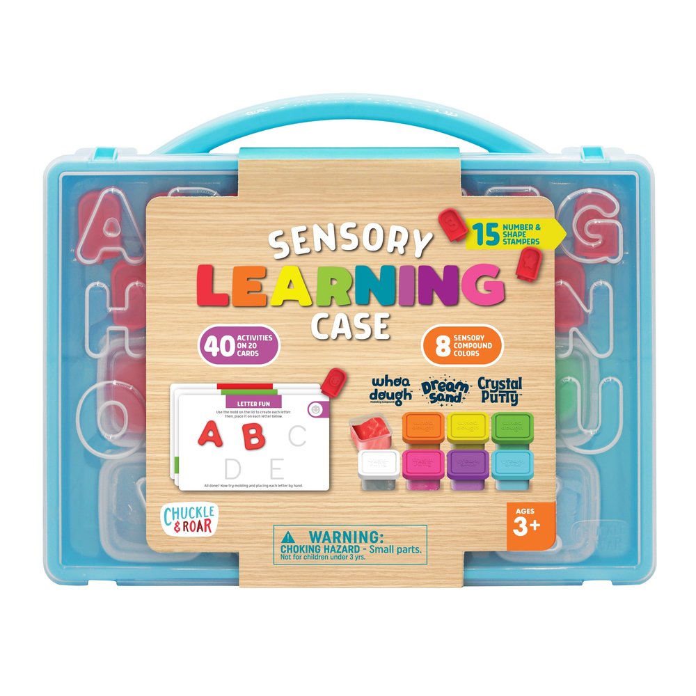 Sensory Learning Case with Air Dry Clay, Dream Sensory Sand and More by Chuckle & Roar