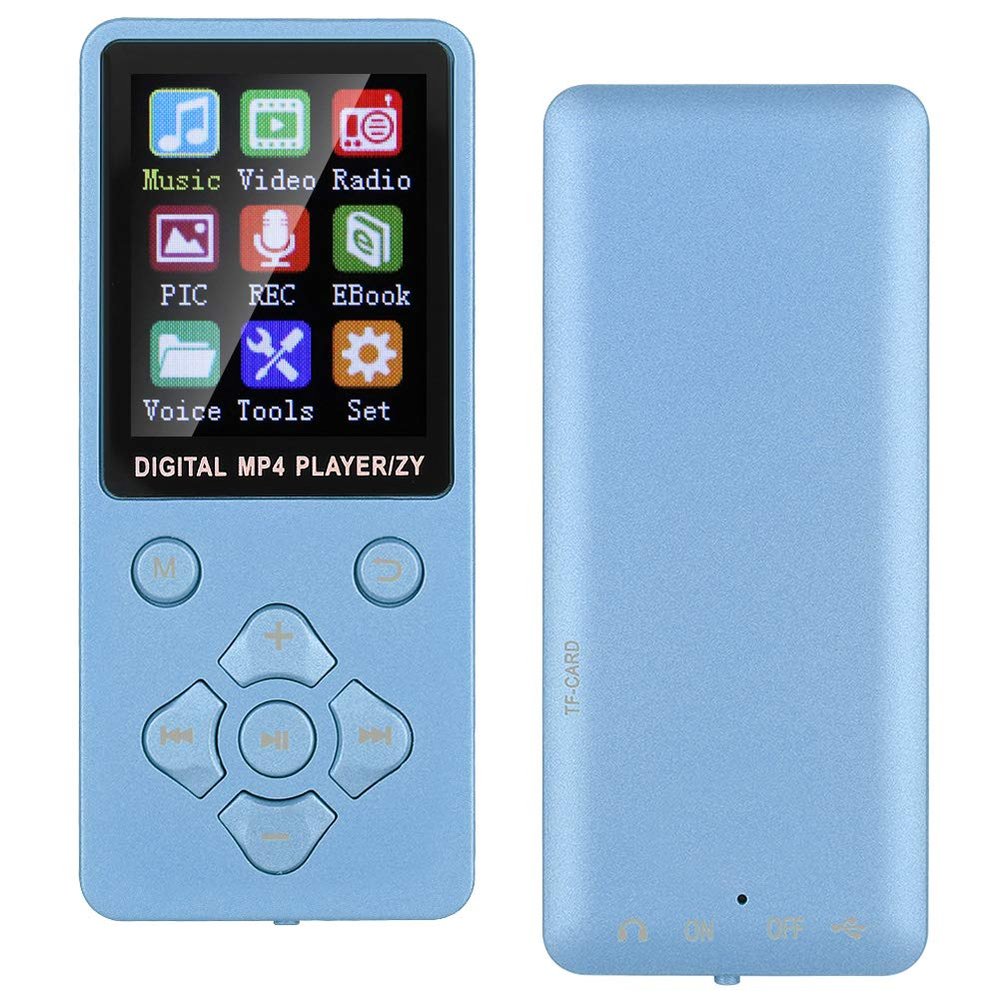 MP3 Player, MP3 & MP4 Players T1 Music MP3 MP4 Player Music Player Support 32G Memory Card Crossshaped Buttons (Blue)