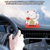 Solar Powered Lucky Cat, 2 Inch Waving Arm White Cat Set, Good Luck Charm, Luck and Fortune, Solar Waving Cat, Solar Energy Powered Car Dashboard Decor for Home Office (White) view 3