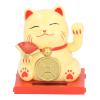 2inch Solar Lucky Fortune Cat, Solar Powered Lucky Cat Waving Arm with Clear Box, Prosperous Life Elegant, Lucky Cat Cute Decoration for Home Office Car Stores Dash Board Decor view 1